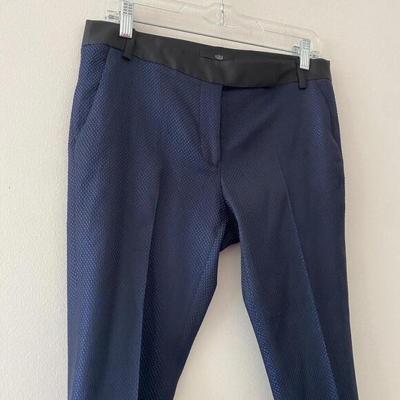 TIBI navy Mid-rise straight leg trousers - Picture 4 of 4